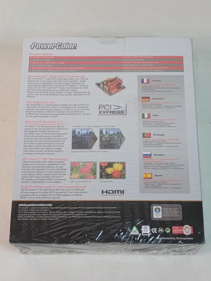 PowerColor HD 3650 ATI Radeon 3D Graphics Card 512Mb 128bit Crossfire X PCI-E - Image 3 of 4