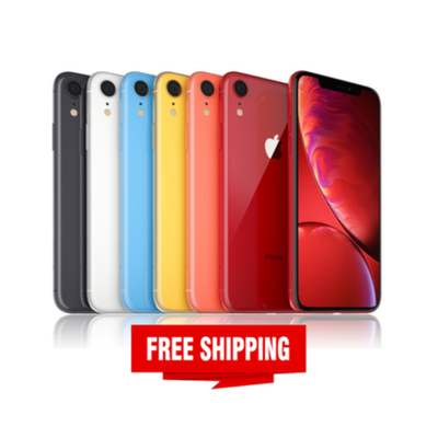 #ad Apple iPhone XR 64GB Unlocked Coral Yellow Black Free Shipping $158.00