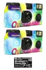 FUJIFILM QuickSnap Flash 400 -Time-Use Disposable 27 Exposures - 2 Pack wit...