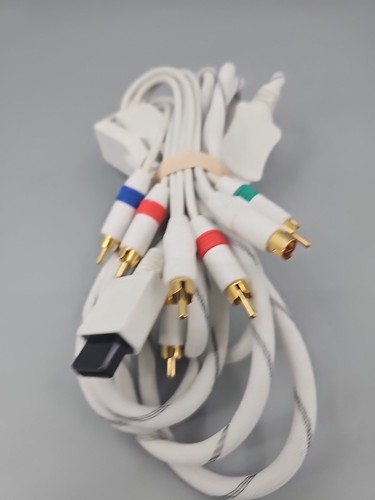 Nintendo Wii HD Component And S-Video Audio Video Braided Cables White - Picture 2 of 4