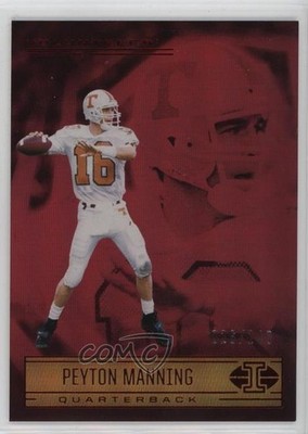 2022 Panini Chronicles Draft Picks Illusions Red /149 Peyton Manning #2 HOF 8mm