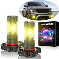 2x 4-side 5202 Led Fog Light Bulbs 4500k Yellow Bright Fog Light Bulb Kit 2x 4-side 5202 Led Fog Light Bulbs 4500k Yellow Bright Fog Light Bulb Kit