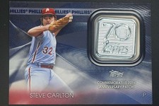 2021 Topps Steve Carlton 70th Anniversary Logo Patch Blue #70LP-SC DZ1141