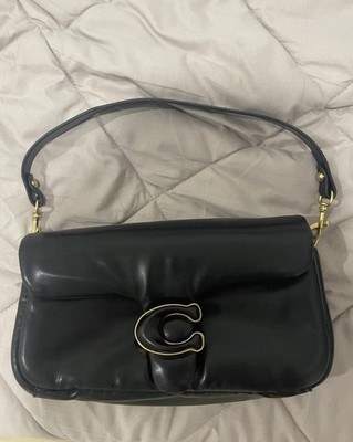 Coach Black Pillow Tabby 26 Bag w/ Gold Hardware C Buckle, Inner Pockets