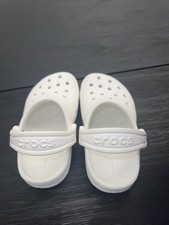 Crocs Classic Kids White Clog Unisex US 7 Non-Slip Comfort Straps