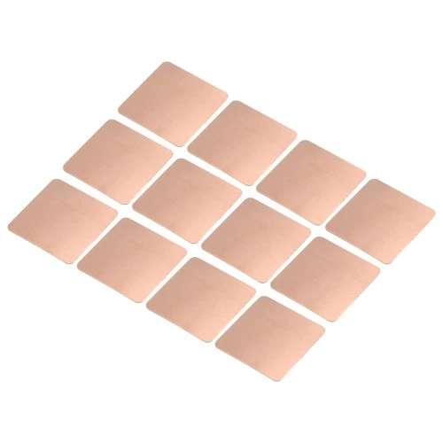 Heatsink Copper Pad Shim 20mmx20mmx0.3mm Thermal Conductive Heat Sink 12Pcs