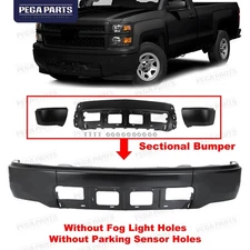 Primed Front Bumper Cover Face Bar For 2014 2015 Chevrolet Chevy Silverado 1500