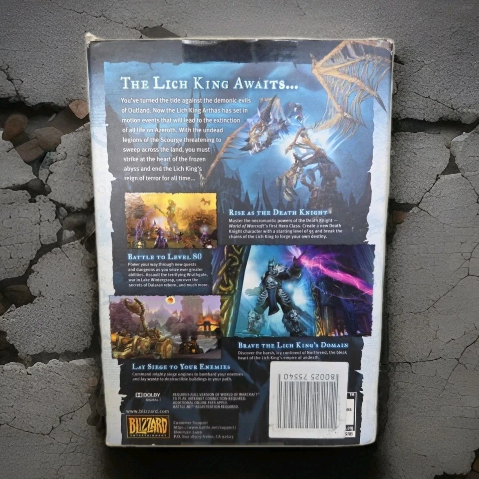 World of Warcraft: Wrath of the Lich King Expansion Set PC, 2008 with Box - Image 3 of 4