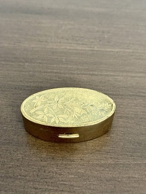 Vintage Max Factor Lipstick Compact Case Embossed Goldtone Popup Tube Hollywood