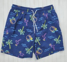 Men's 7" Swim Shorts with Boxer Brief Liner- Goodfellow Co NWT Flamingo