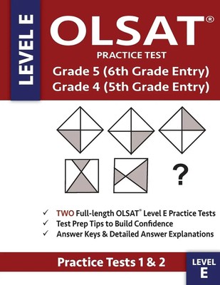 OLSAT Practice Test Grade 5 (6th Grade Entry) & Grade 4 (5th Grade Entry) -...