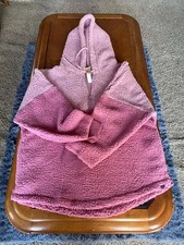 PINK Victoria s Secret Women' XL Sherpa Fleece Pullover Quarter Zip Hoodie NWT