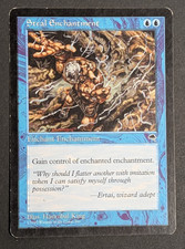 MTG Card - 1x Steal Enchantment - Tempest - Played MP - Vintage Blue Magic 1997