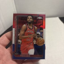 2025 Topps Chrome Basketball - Antoni  Reeves Red White Blue Refractor Pelicans
