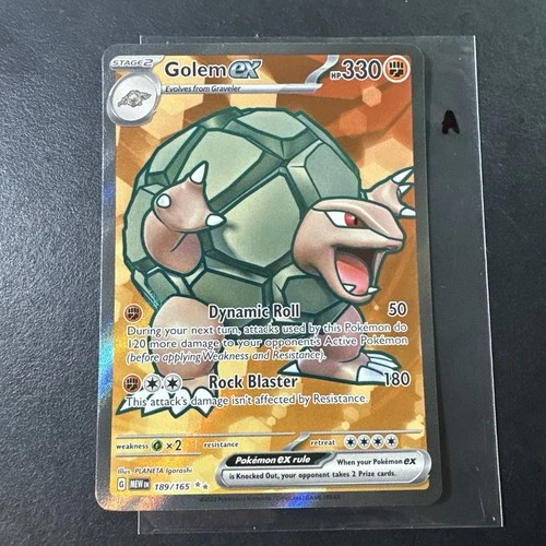 Pokémon TCG Golem ex 189/165 SV: Scarlet & Violet 151 Ultra Rare NM A