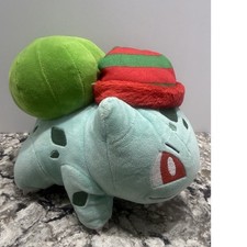 Pok mon Holiday Bulbasaur Wicked Cool Toys Authentic 8 Inch Long Plush WCT