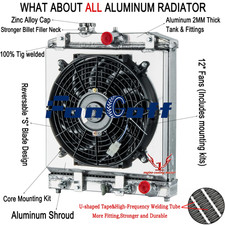 3 Row Radiator Shroud Fan For 199200 Honda Civic D15 D16 Ek Integra Del Sol 3 Row Radiator Shroud Fan For 199200 Honda Civic D15 D16 Ek Integra Del Sol
