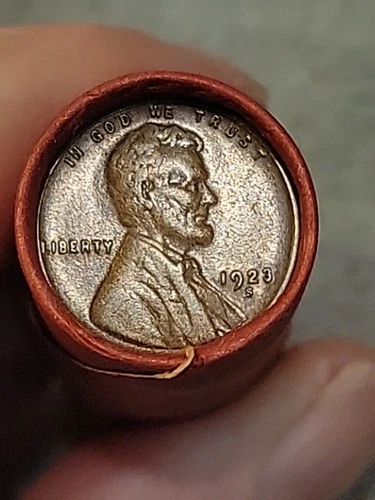 Au Details 1923S &1926S Pennies Ends Of Lincoln Wheat Cent Roll