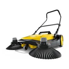 Walk-Behind Outdoor Push Sweeper S 6 Twin for Workshops, Warehouses or Garage...