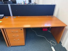 Office Desk 160cm with 3 Drawer Pedestal (used) – Multiple Available – £50 Each