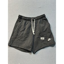 Nike Fleece Sweat Shorts Mens Sz S Black
