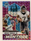 2025 Mosaic Brian Thomas Jr. Mosaic Purple (Raw)