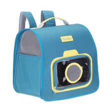 Cat Backpack Carrier Large Space Breathable Pet Hiking Backpack Dark Blue