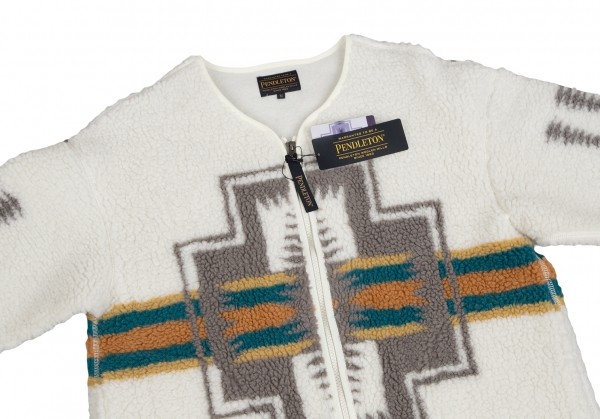 PENDLETON HARDING PATTERN Fleece Jacket Size M(K-… - image 3