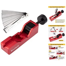 Precision Spark Plug Gap Adjuster with Feeler Gauge for 10-16mm Applications
