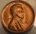 1944-S Lincoln Wheat Penny Cent Coin! Uncirculated Red Coin!