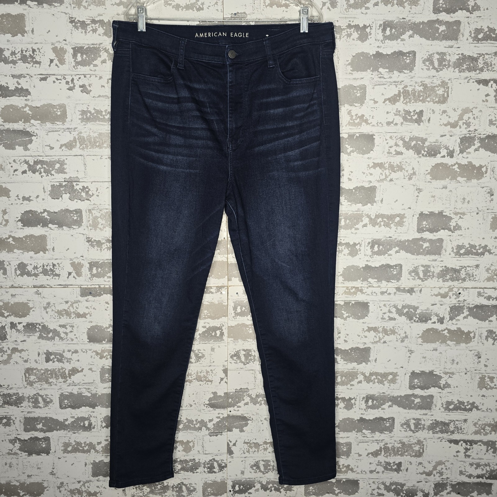 Womens 18 Long Super Hi-rise Jegging Dark Indigo Blue Wash