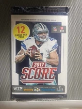 2017 Score Football Pack - 12 Cards - Huge Rookie Class - Possible Mahomes? CMC?