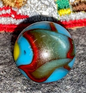 😎Vintage Peltier “Superman” NLR Marble NM 76 Aventurine Killer Pattern sharp #2