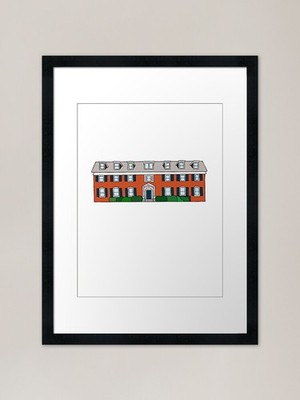 UMass Amherst Kappa Kappa Gamma Fra gerahmtes Wandbild Poster Leinwanddruck Bild