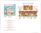 Australia 1970 ANPEX Ovpt Cook Mini Sheet on First Day Cover Low Numbered 32-31