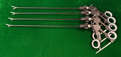 4pc Laparoscopic Claw Forcep/ Toothed 2x3 Grasper 5mmx330mm Reusable Instruments - Picture 3 of 12