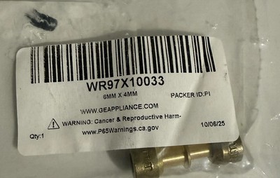 NEW OEM GE WR97X10033 LOKRING 6MM X 4MM