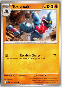 Pokemon - Toxicroak 079/132 - Common - Mega Evolution - New