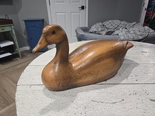VTG Wood Resin Goose / Duck Decoy CPI #100 C.G. Large Holiday Decor Centerpiece