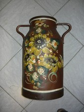 Handbemalte Milchkanne Aluminium
