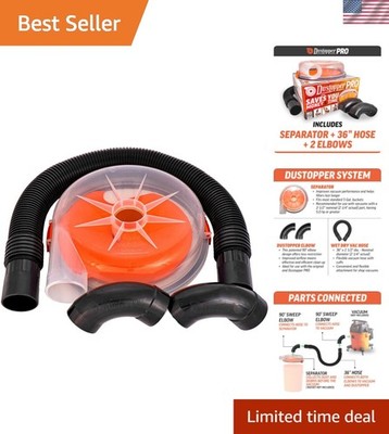 The PRO, Low-Profile Dust Separator for Shop Wet/Dry Vacuums. Includes High-F...
