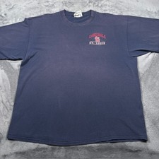 Vintage 90s St. Louis Cardinals MLB Baseball T-Shirt Mens 2XL Navy Embroidered
