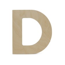Wooden Letter D 12 inch, Unfinished Large Wood Letters for Crafts  Woodpeckers