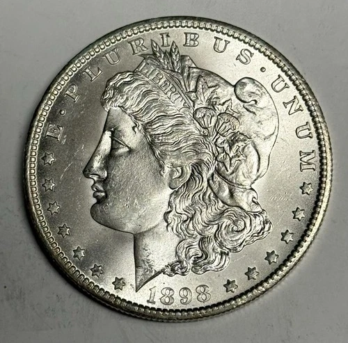 GEM BU 1898-O Morgan Silver Dollar (Blast White, All Original), U.S. $1 Coin MS