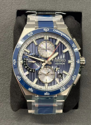SEIKO ASTRON NEXTER SBXC181 GPS Solar Chronograph Blue Dial
