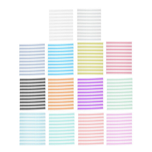 10 Pcs Loose Leaf Spine 30 Hole Cuttable 10mm Binding Comb For Student Office - Picture 1 of 54