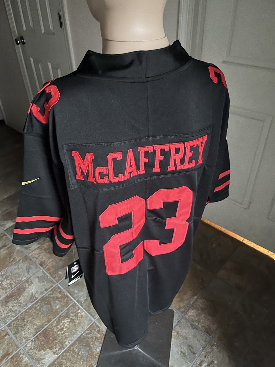 49ers Christian McCaffrey Black Home NFL Jersey US Adult