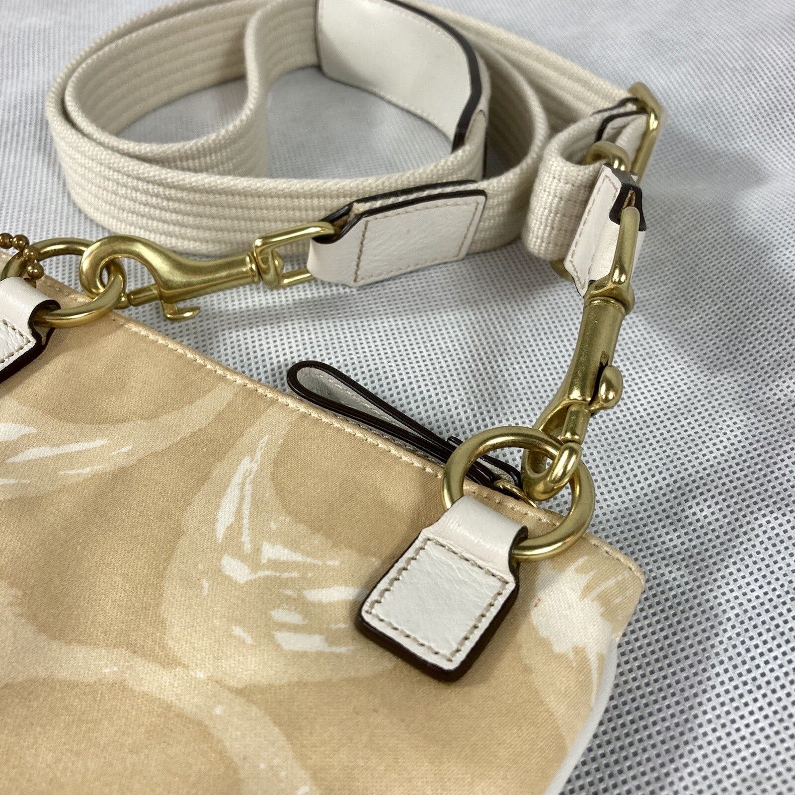 Coach Signature Fabric Cross Body Bag Gem