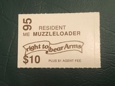 ICOLLECTZONE  US Maine 1995 Muzzleloader Resident  Stamp VF NH