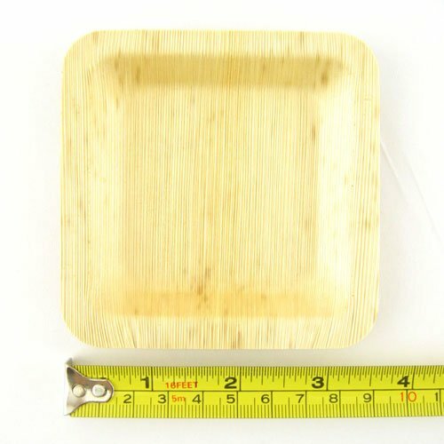 Marca BambooMN - Platos cuadrados de hoja de bambú - Varios tamaños y cantidad. Disponible - Imagen 7 de 28
